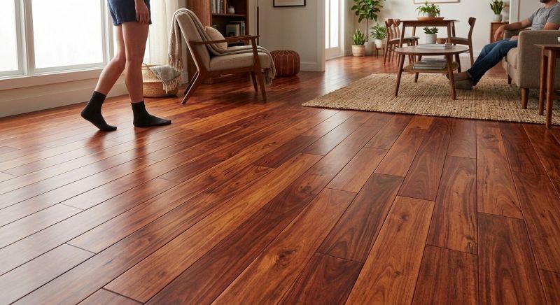 Cherry Floor Installation in Glen Head, NY