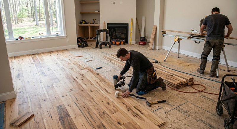Hickory Floor Installation in Bergen County, NJ