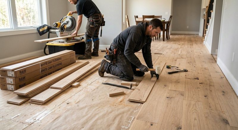 Oak Floor Installation in Brooklyn, NY
