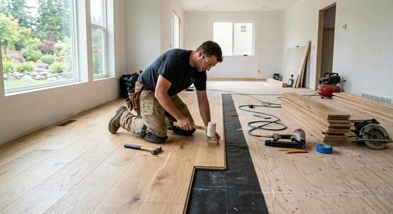 Oak Floor Installation in Far Rockaway, NY