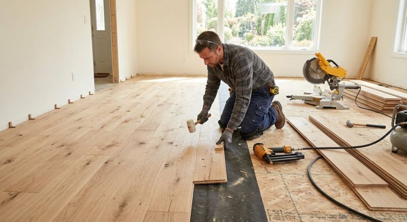 Oak Floor Installation in Glen Cove, NY