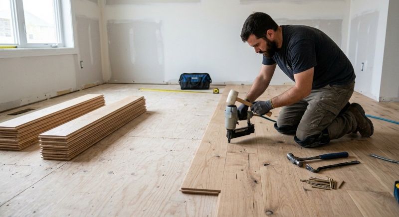 Oak Floor Installation in Glen Cove, NY