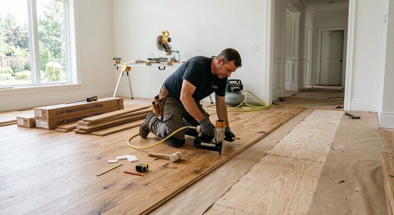 Oak Floor Installation in Ridgewood, NY
