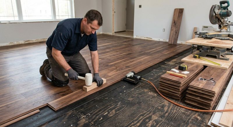 Walnut Flooring Installation in Bergen County, NJ