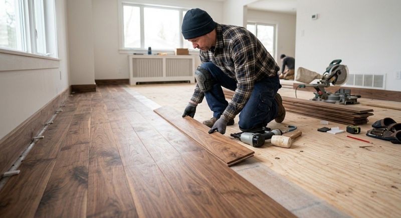 Walnut Flooring Installation in Bergen County, NJ