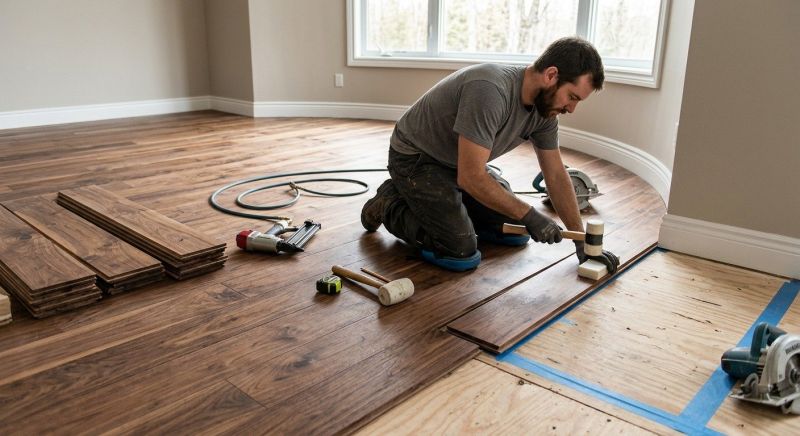 Walnut Flooring Installation in Bergen County, NJ