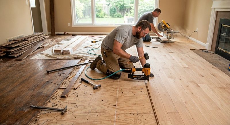 Wood Floor Replacement in Boonton, NJ